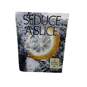 1987 Seagrams Extra Dry Gin Seduce A Slice Original Print Ad Vintage